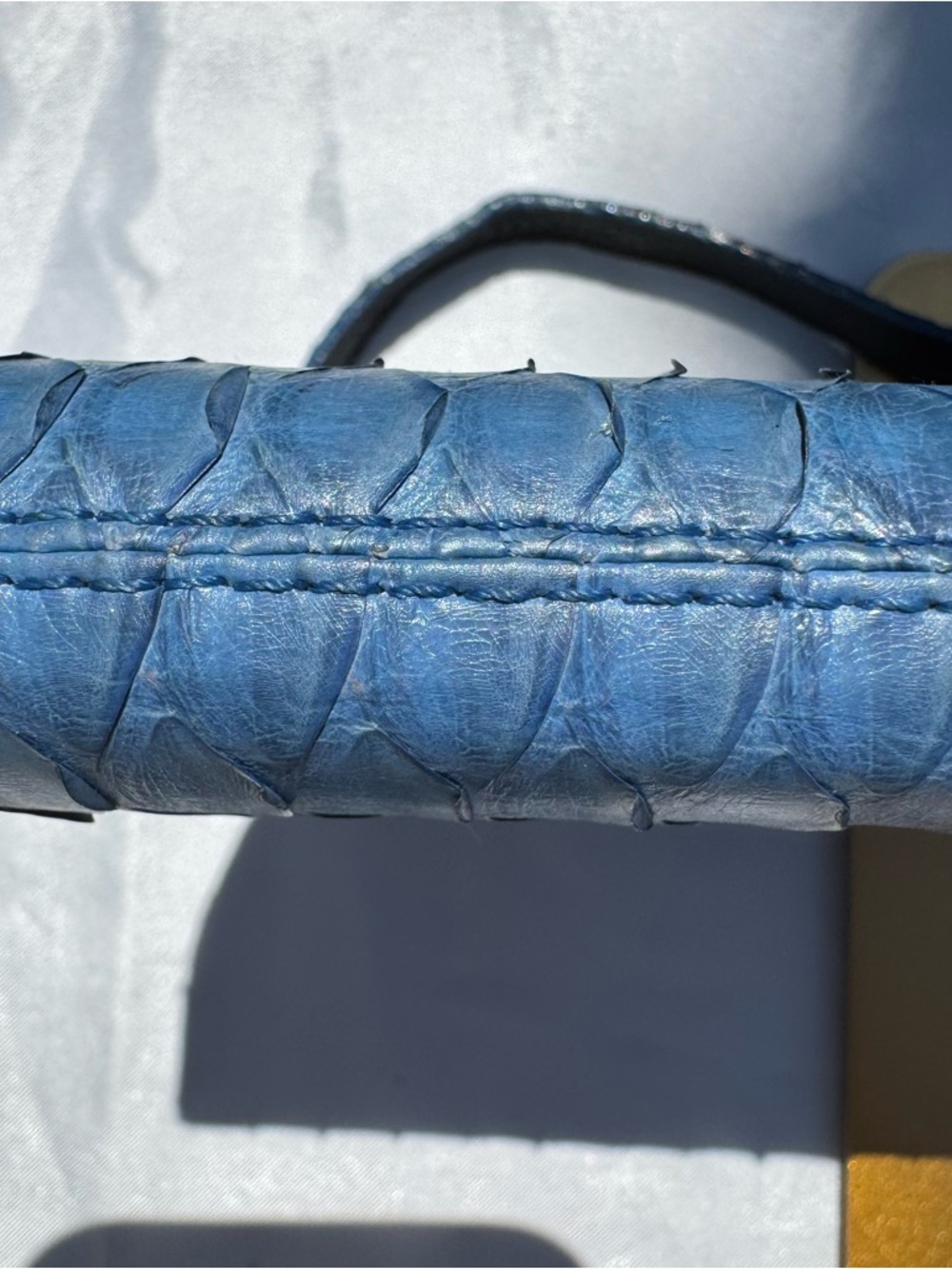 Exquisite Rare Vintage Real Python Clutch - Picture 11 of 11